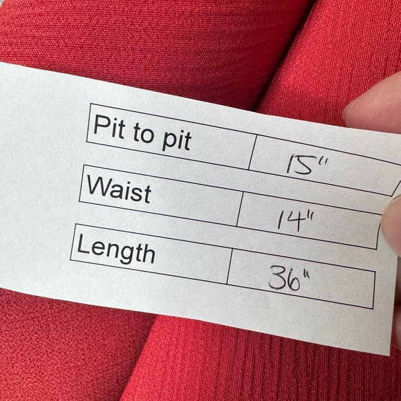 C/MEO Collective One Shoulder Ruffle Sleeve Dress Red - Picture 13 of 13